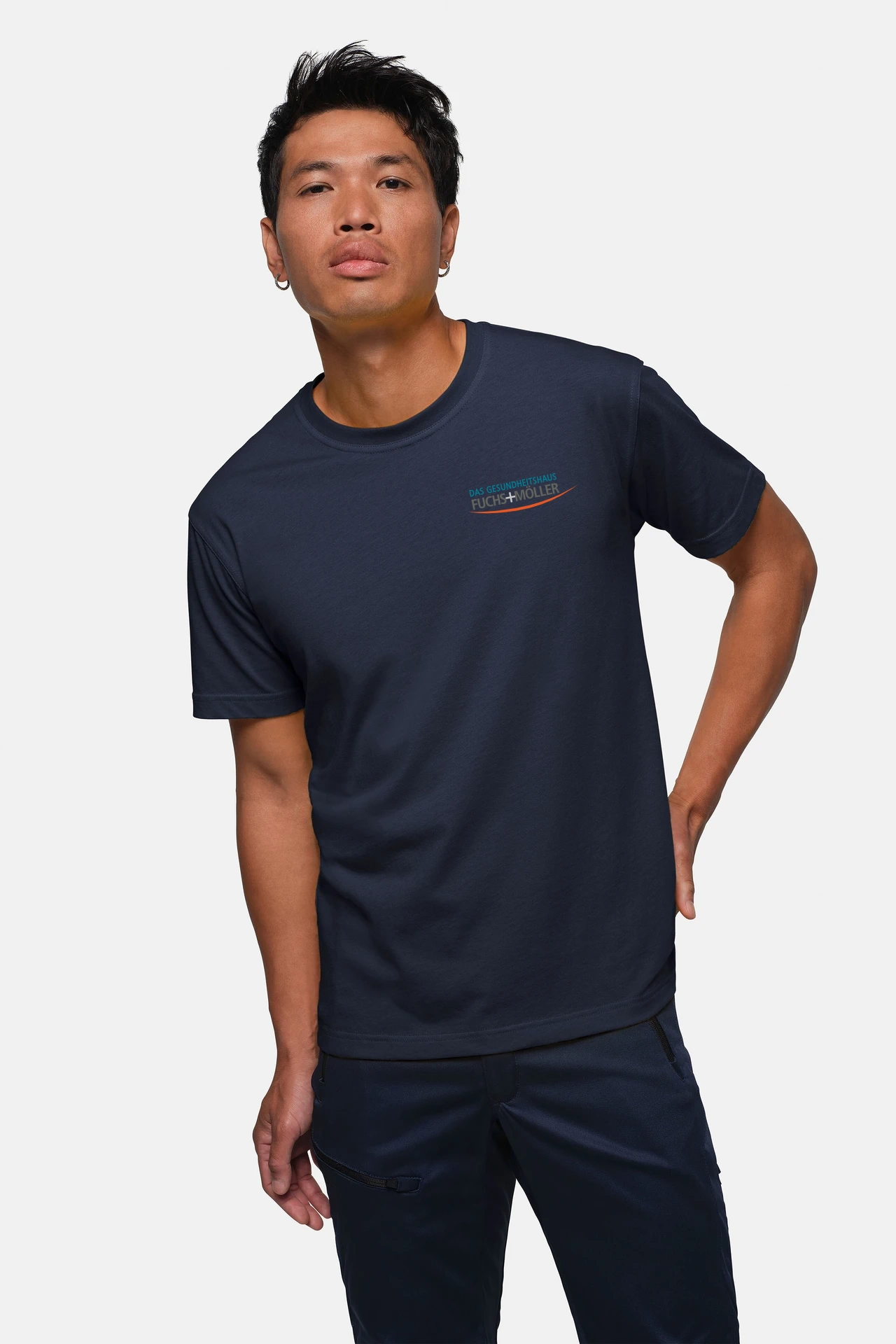 HAKRO T-Shirt 281 inkl. Bedruckung Logo "F+M" Brustbereich links