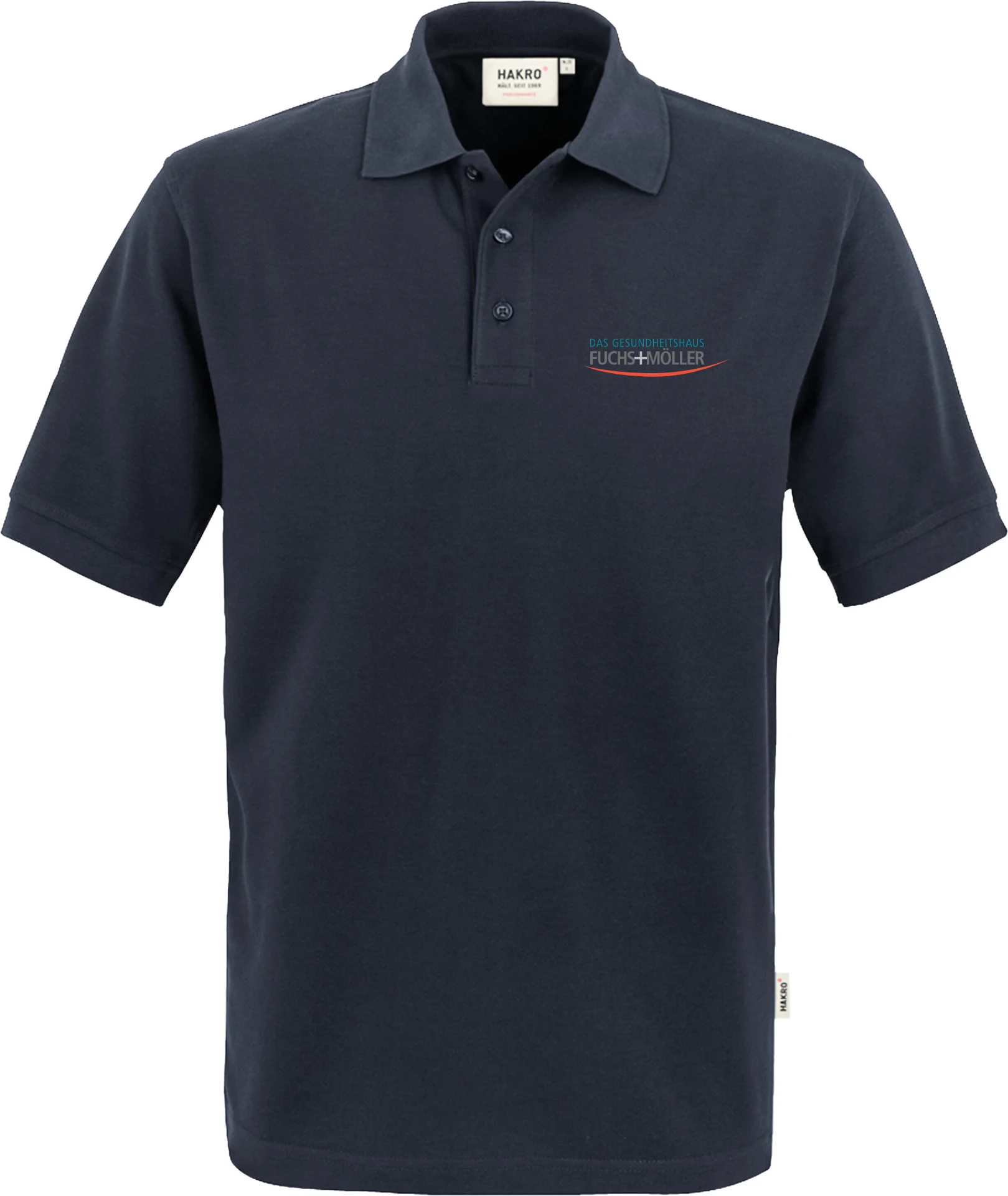 HAKRO Poloshirt 816 inkl. Bedruckung Logo "F+M" Brustbereich links